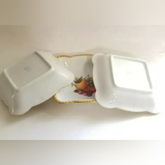 Schumann Bavaria square bowls multicolor fruit motifs - Picture 5 of 7